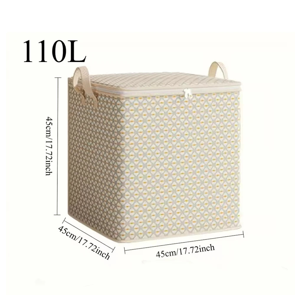 Large Capacity Extra Large Quilt Storage Bag Home Moving Bedroom Clothes Organizer Packing Sack Travel Luggage Storage Container Qme 110L