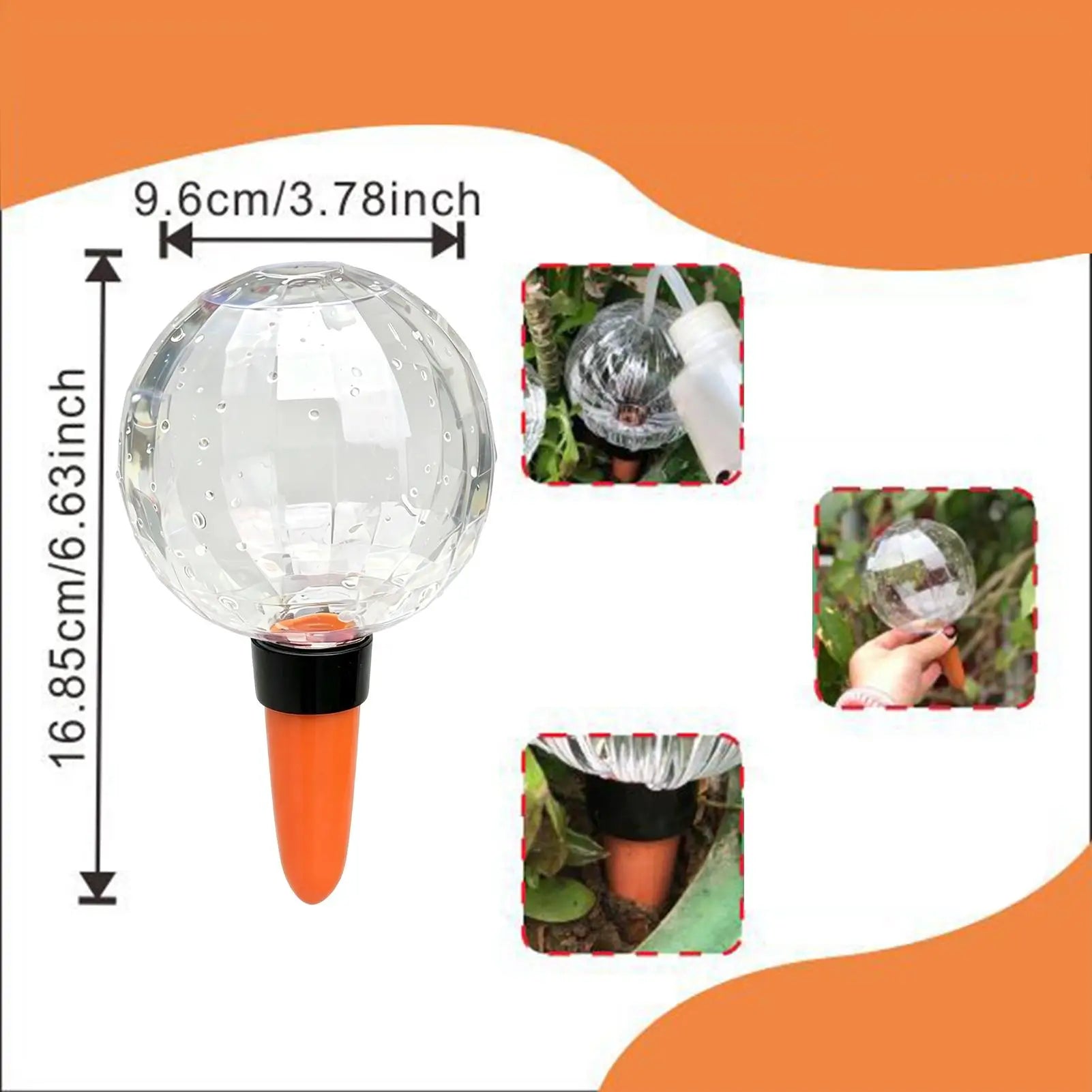 Plant Watering Globes 500ml Large Automatic Waterer Outdoor Plants Watering Spikes For Flower House Potted Hydroponic Grow Patio Qme