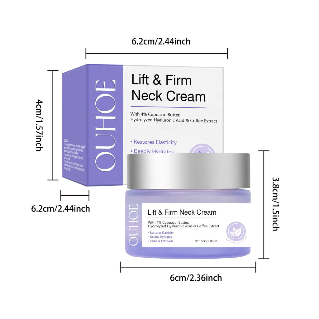 Tighten Lift Neck Cream Firming Reduce Fine Lines Brightening Nourish Smoothing Lasting Moisturize Neck Rejuvenation Care Lotion Qme
