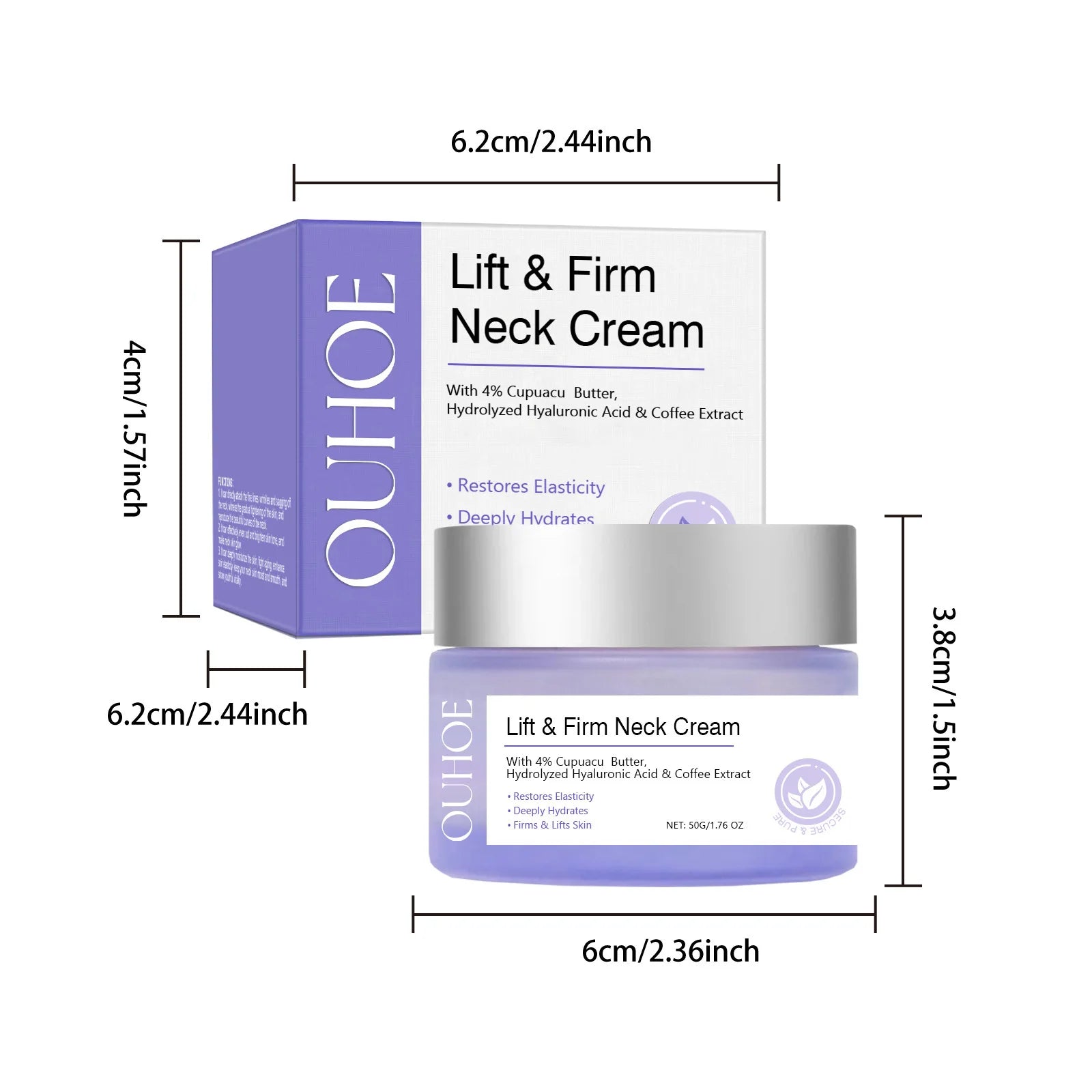 Tighten Lift Neck Cream Firming Reduce Fine Lines Brightening Nourish Smoothing Lasting Moisturize Neck Rejuvenation Care Lotion Qme