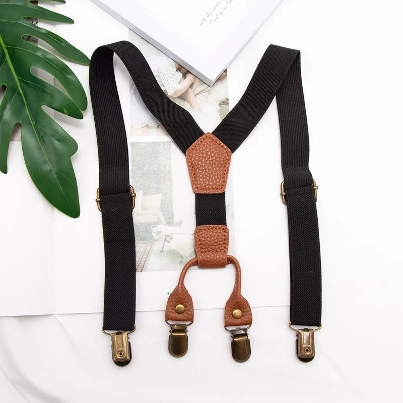 Suspenders Kids Boy Girl Childrens Christmas Designer Wedding Costume Qme A-8