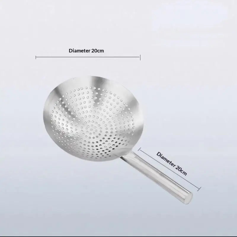 Thickened Stainless Steel Colander Handle Easy Clean Oil Flour Noodle Qme 20cm