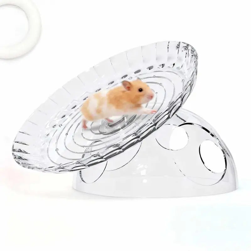 Golden Bear Frisbee Running Wheel Toy Hamster Little Pet Supplies Qme A3