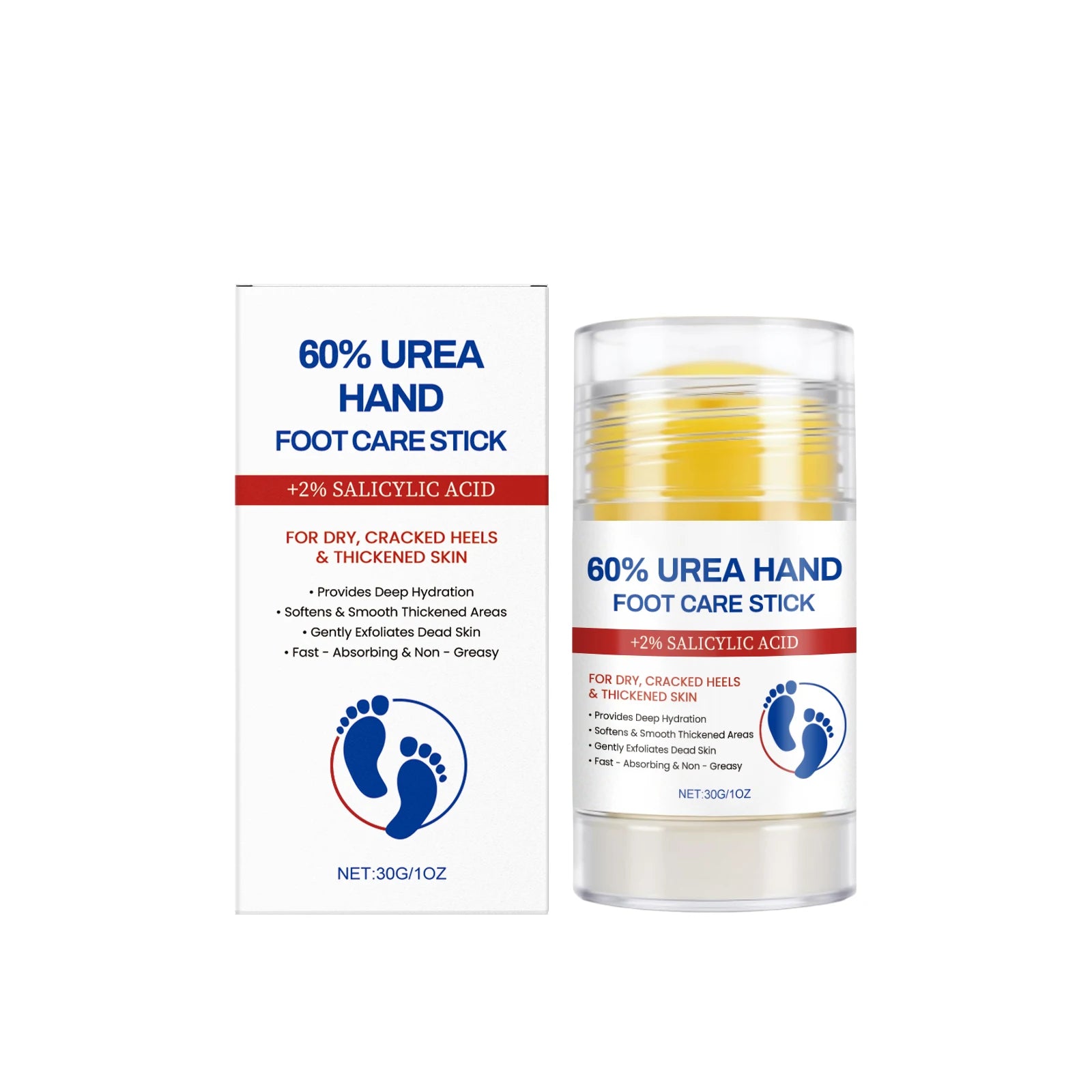 Hand Foot Moisturizing Stick Anti-Cracking Feet Exfoliating Removal Dead Skin Smooth Soft Skin Hand Feet Nourishing Care Balm Qme 30g Boxed