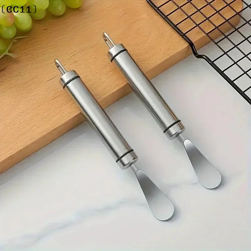 Stainless Steel Orange Peeler Curved Handle Creative Cutlery Kitchen Qme