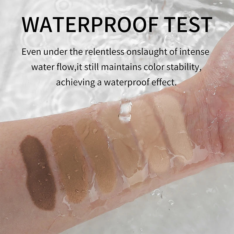 6-color Liquid Foundation Waterproof Sweat Proof Durable Fixation Qme