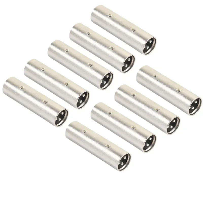 3 Pin 3pin XLR Male To XLR Male SIM Card and Adapters MIC Power Microphone for Plug Connector Adapter Qme