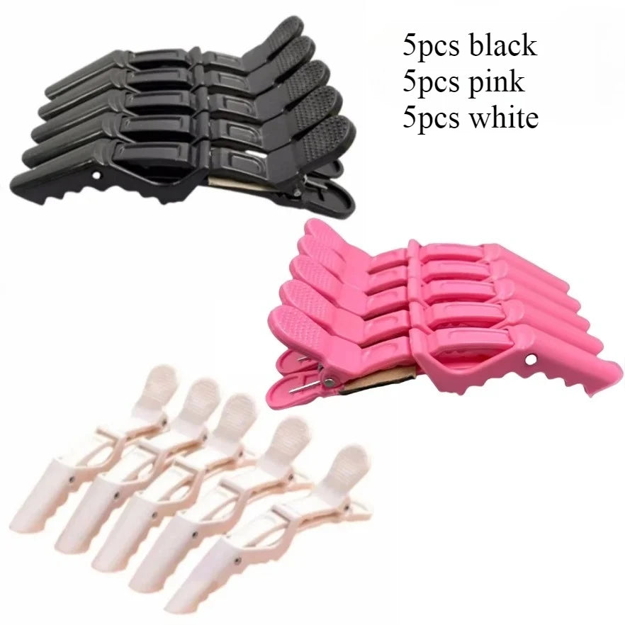 5-30pcs Alligator Hair Clip Plastic Nonslip Hairpin Black Pink Durable Hair Clamp Hairdressing Styling Accessories for Woman Man Qme Mix 15pcs