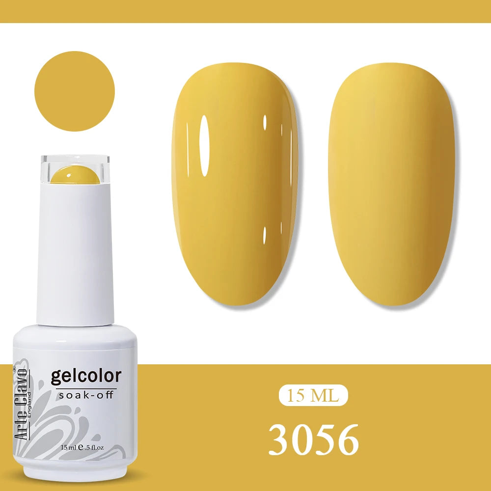 Arte Clavo Amber Gel Nail Polish Translucent Vintage Jelly Semi