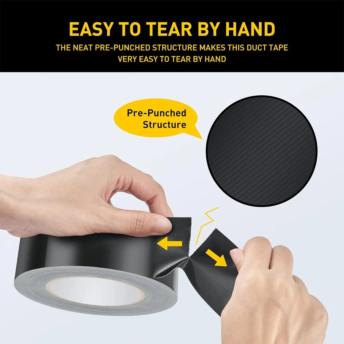 20M Waterproof Heavy Duty Industrial Bundles Floor Carpet Binding Adhesive Tape Cloth Duct Tape DIY Pipe Repair Fix Tape Qme