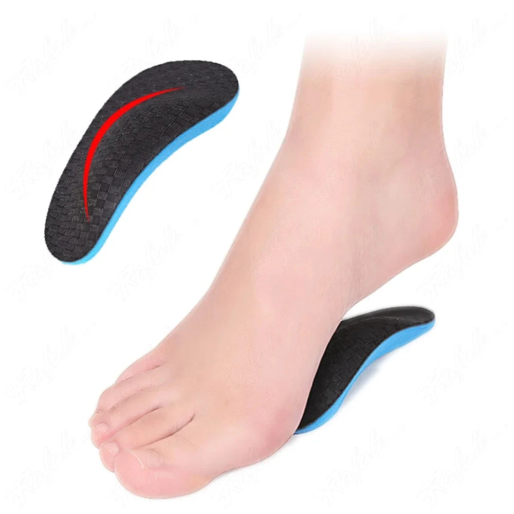 4 EVA Flat Feet Arch Support Orthopedic Insoles Pads Shoes Men Women Qme