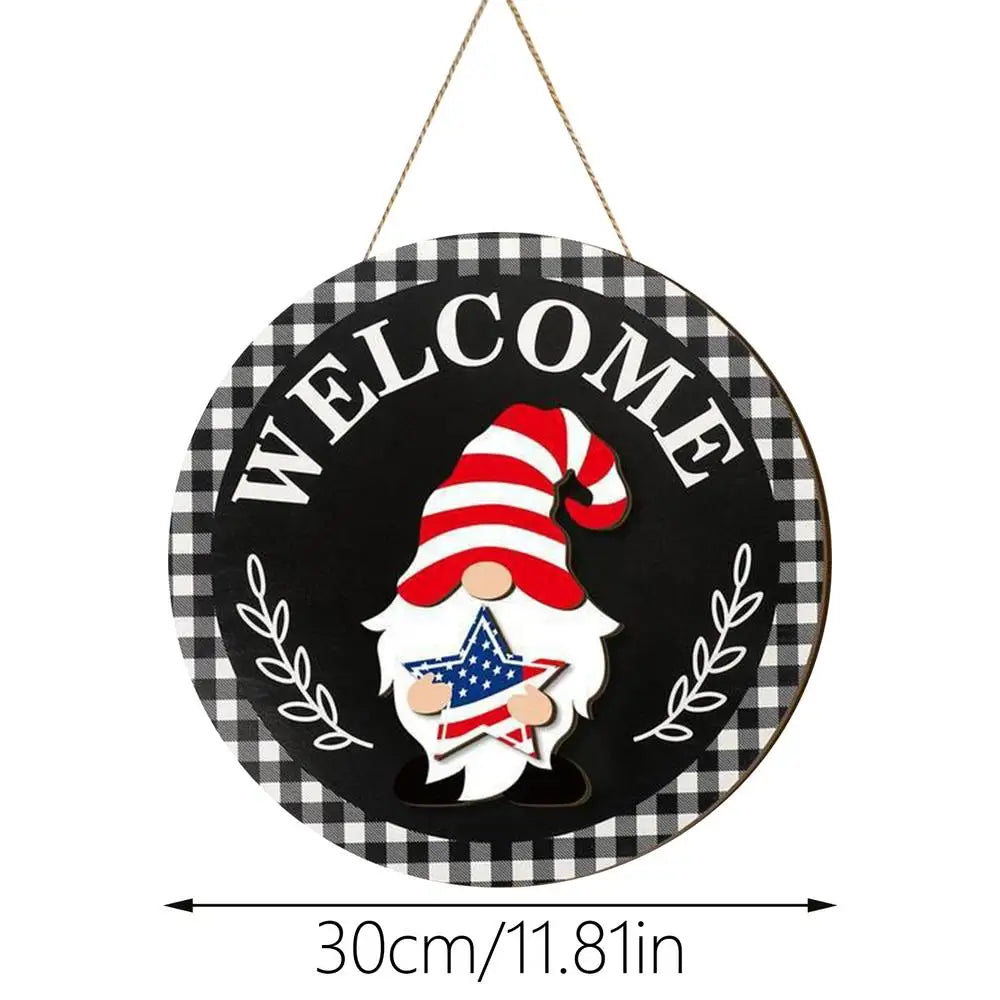 Interchangeable Door Sign Interchangeable Wreath Decoration Wooden Gnomes Seasonal Door Decorations For Home Kitchen Wall Qme 01 China Mainland