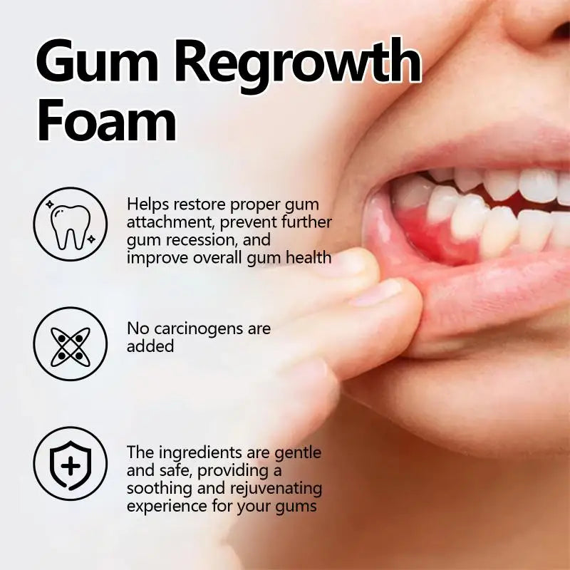 Gum Care Tooth Cleaning Foam Mousse Removes Plaque Tartar Prevents Qme