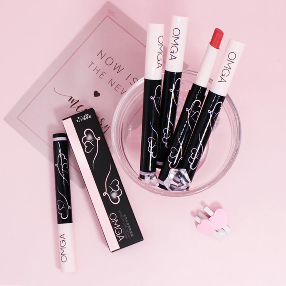 Vitality Girl Solid Lip Gloss Long Lasting Non Stick Cup Vibrant Qme