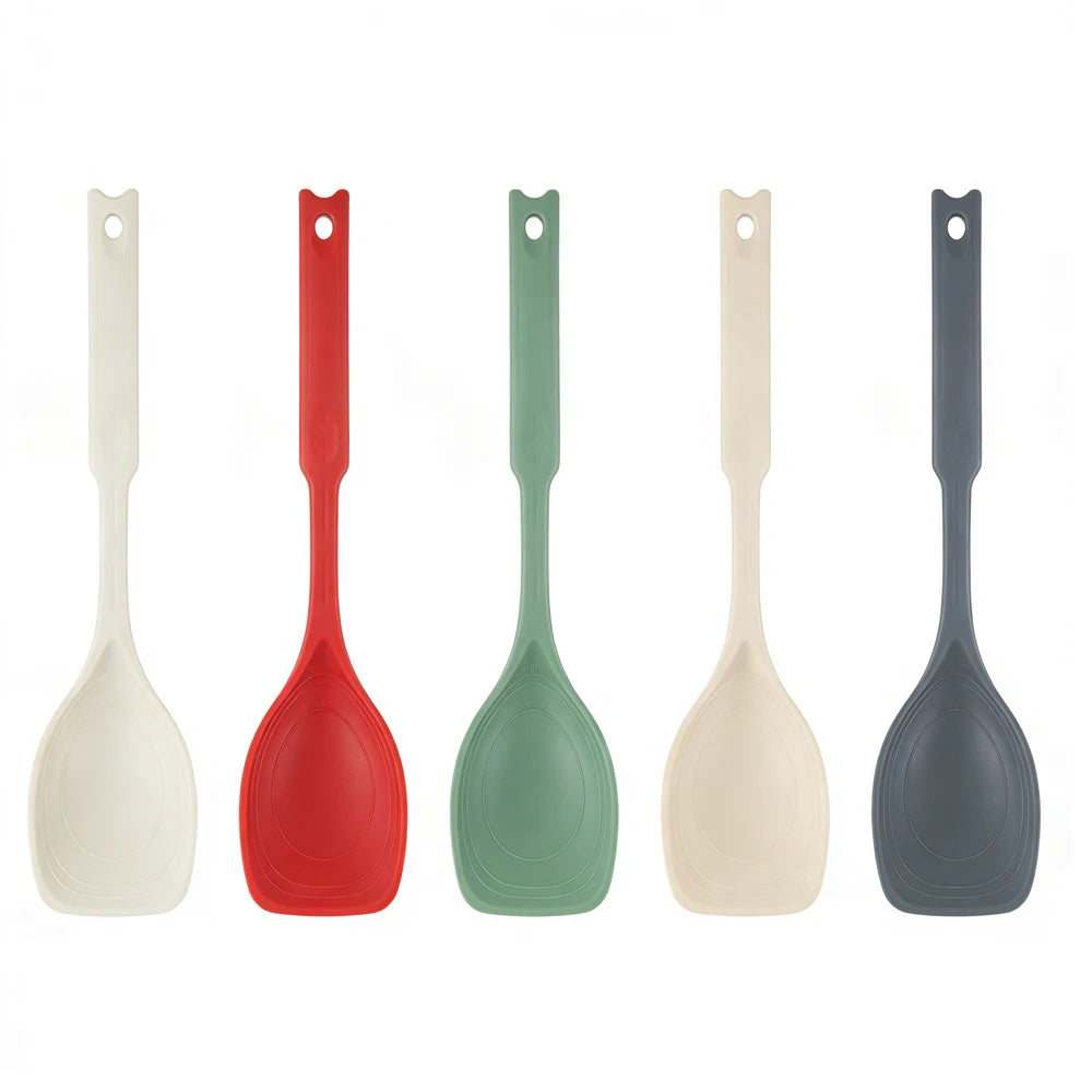 Large Silicone Cooking Spatula Spoon High Temperature Resistant Non-stick Pan Special Cooking Shovel Spoon Kitchen Utensil Qme
