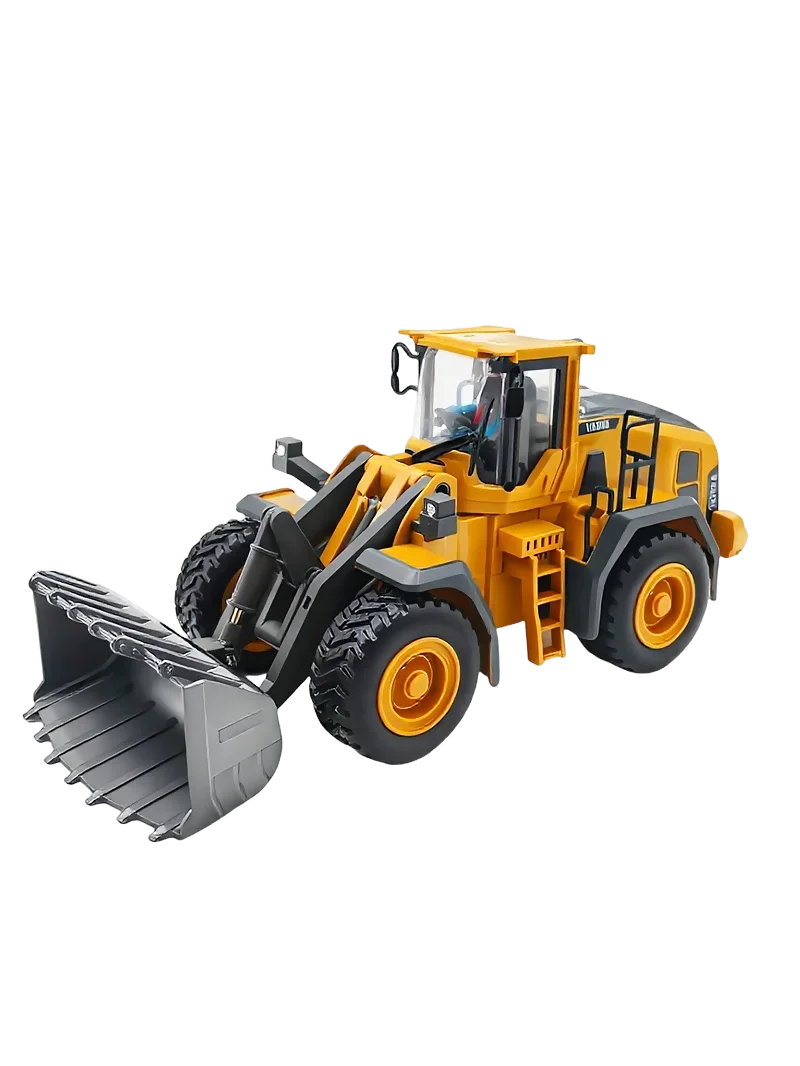 RC Car Children Toy Remote Control Car Toy Boy Excavator Dump Truck Bulldozer Electric Grab Pushdozer Kid Alloy Model Toys Gifts Qme 1057-Alloy-Model