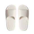 Women Summer Concise EVA Slippers Men Soft Home Slides Couples Bathroom Non-slip Sandals Adults Comfortable Outdoor Beach Shoes Qme 42-43 white