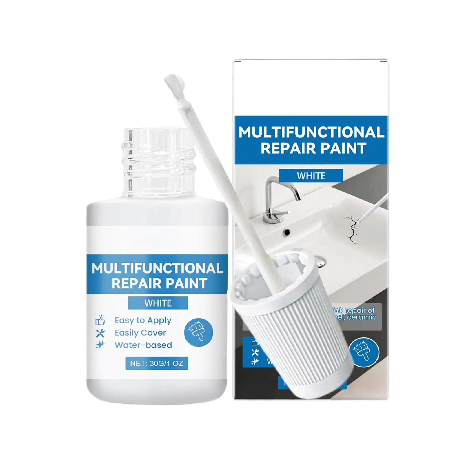 Tub and Tile Paint Waterproof Quick Dry Scratch Filler Coating Tub and Tile Refinishing Kit for Bathtub Bathroom Shower Sink Qme