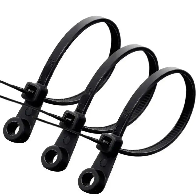 Self-locking Cord Ties Straps Fastening Loop Office Organizer Screw Qme