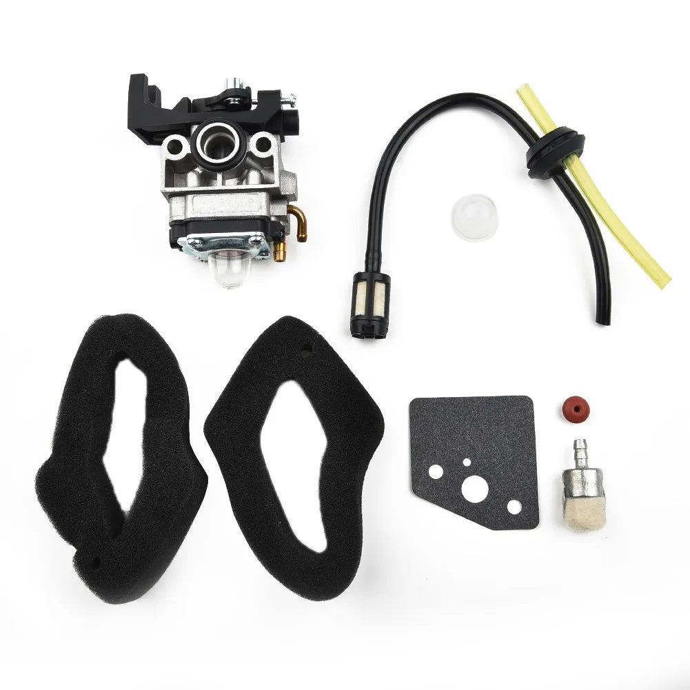 1set Carburetor Air Filter Fuel Line Fuel Tank Grommet Primer Bulb Kit For GX25 GX35 HHB25 ULT425 UMS425 UMK425 Trimmer Qme