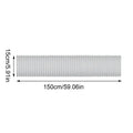 1.5m Ventilation Duct Vent Hose Portable Ac Hose Coupler Exhaust Hose Adapter Vent Tube Coupler Extra Long Air Conditioner Pipe Qme 150mm exhaust pipe