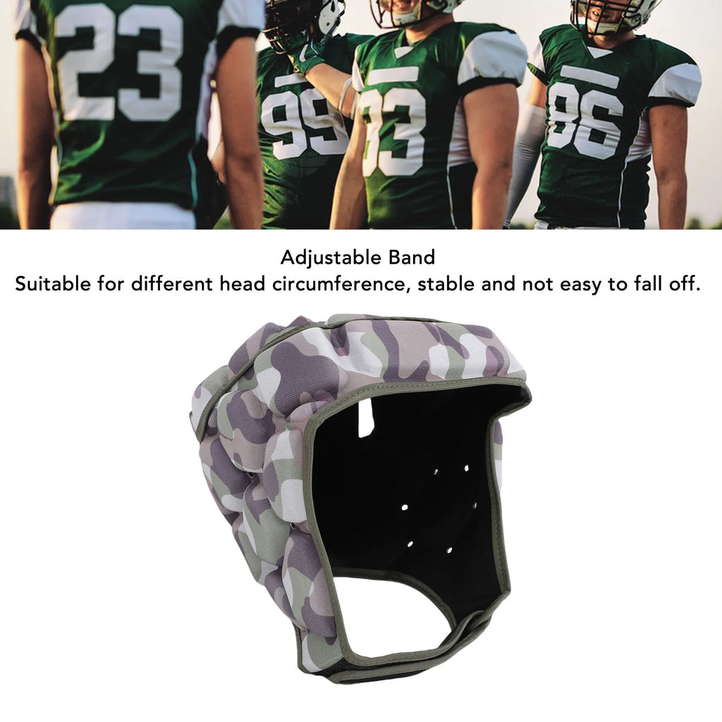 Rugby Headguard Rugby Head Protector Rugby Helmet Anti Collision Breathable EVA Rugby Headguard for Football Baseball Goalkeeper Qme