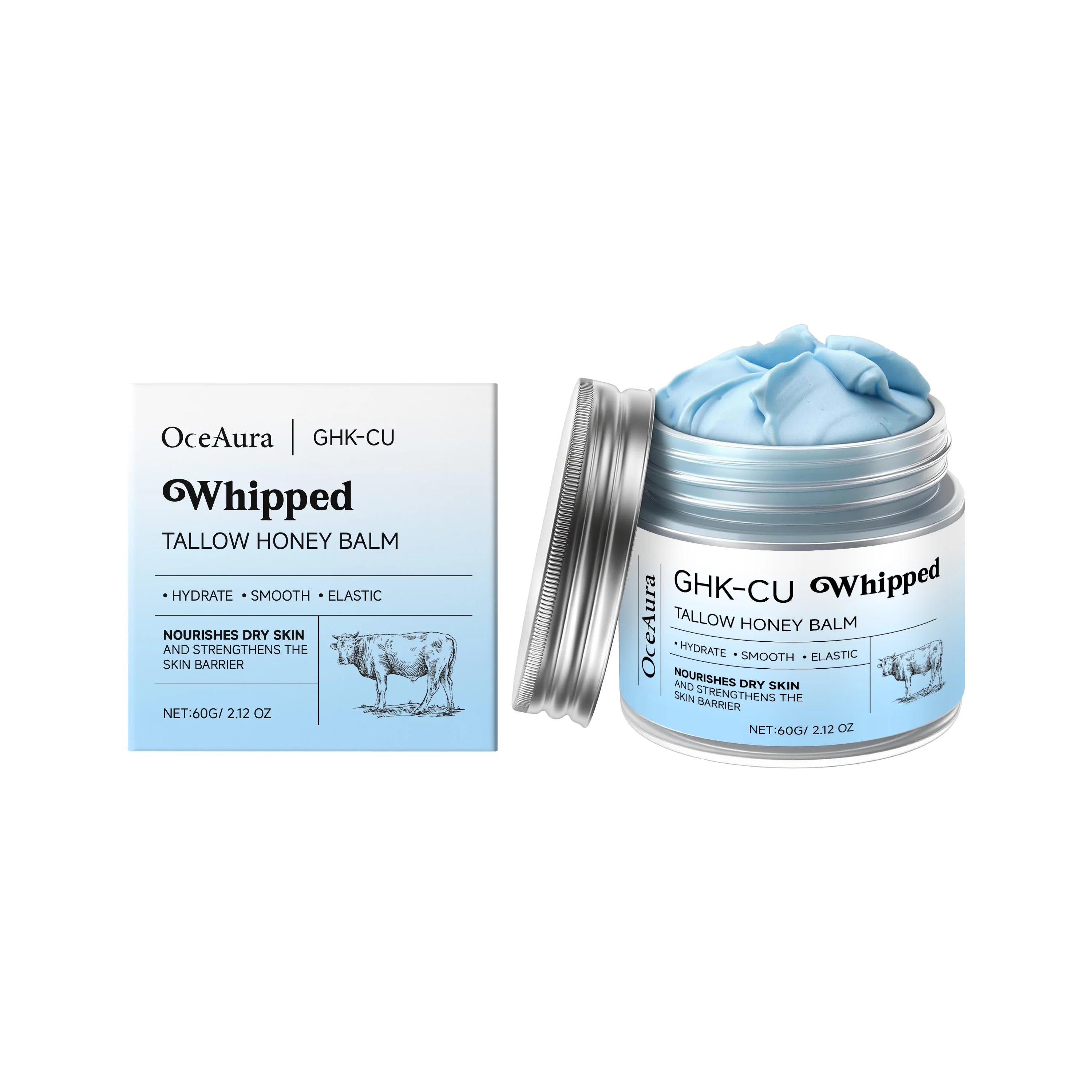 Whipped Beef Tallow And Honey Balm Moisturizing Beef Tallow Face Cream Body Lotion Grass Fed Grass Finished Face Cream Skin Care Qme 1pc