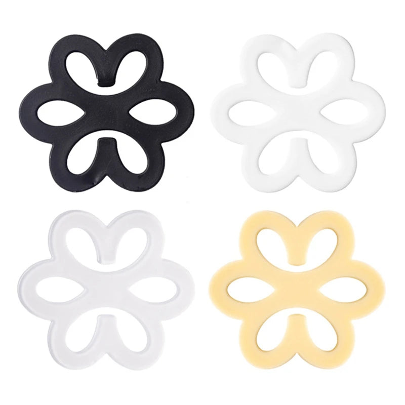 4 Pieces Simple Bra Strap Back Clips Cross Convertors Conceal Straps and Cleavage Control Bra Clips Non-slip Underwear Clips Qme