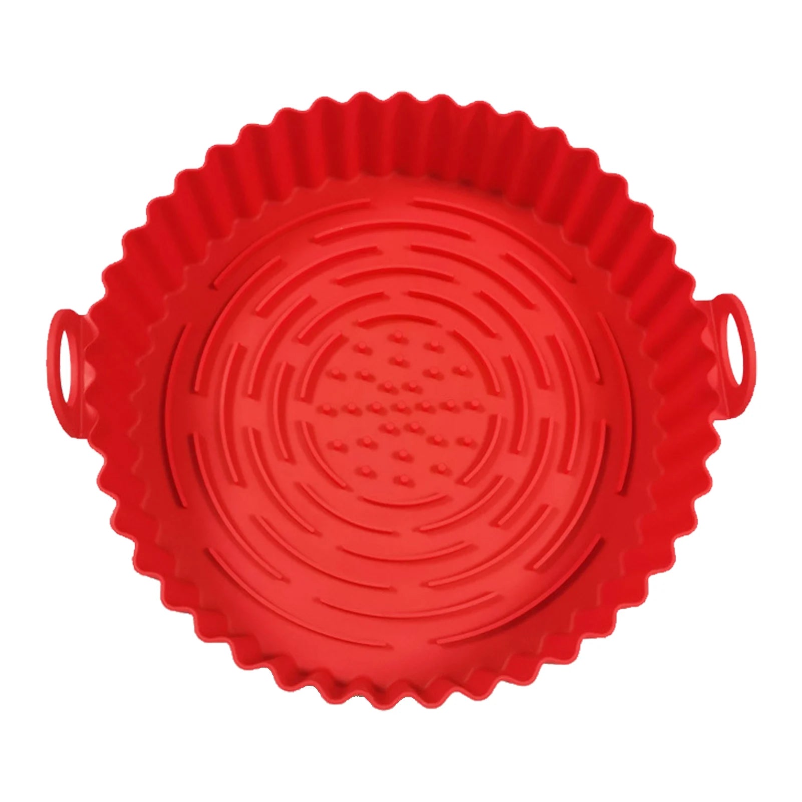 Air Fryer Silicone Pots Nonstick Basket Non Stick Round Liners Food Qme