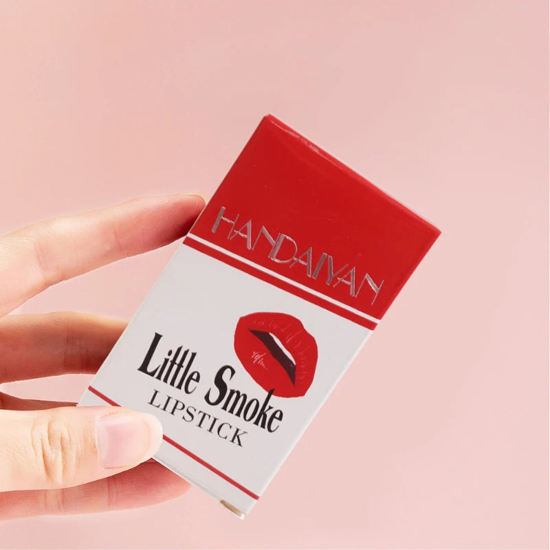 1/4PCS/Set Creative Cigarette Lipstick 12 Colors Velvet Matte Lasting Waterproof Lipstick Sexy Matte Non-Stick Cup Lip Makeup Qme