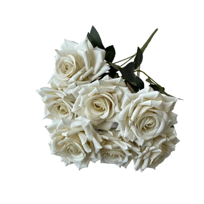 41CM Silk Screen Rose Artificial Flower Wedding Living Room Decoration Road Guide Bouquet, Artificial Flower Qme style 1