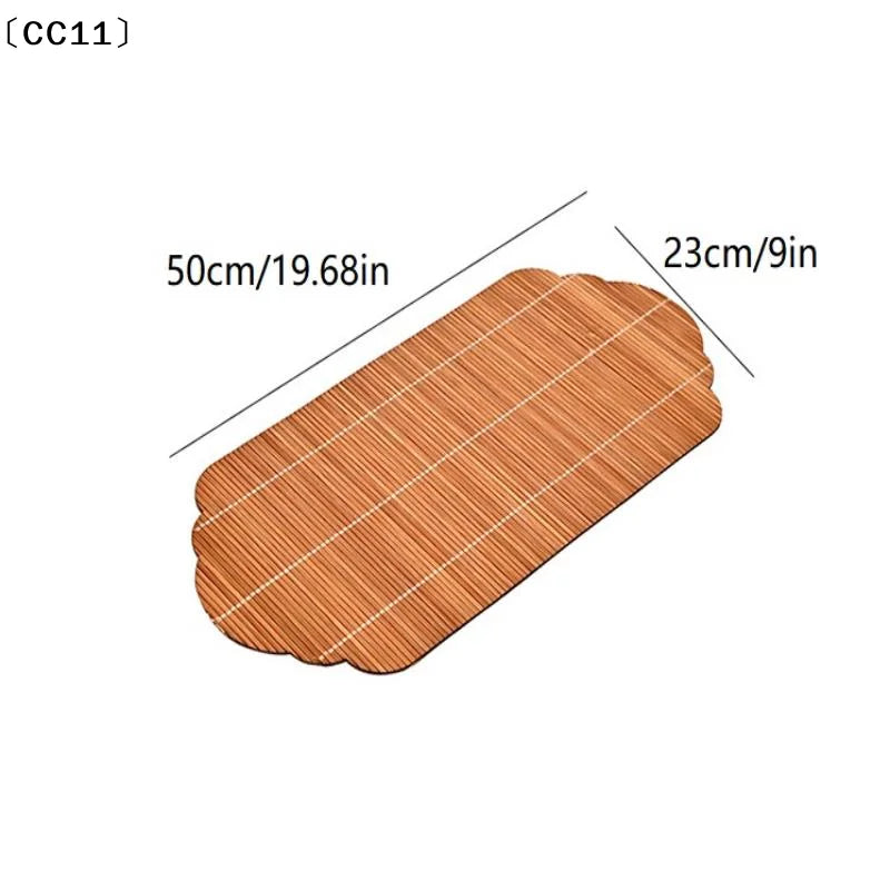 Handmade Bamboo Tea Mat Craftsmanship Kung Fu Accessories Making Qme