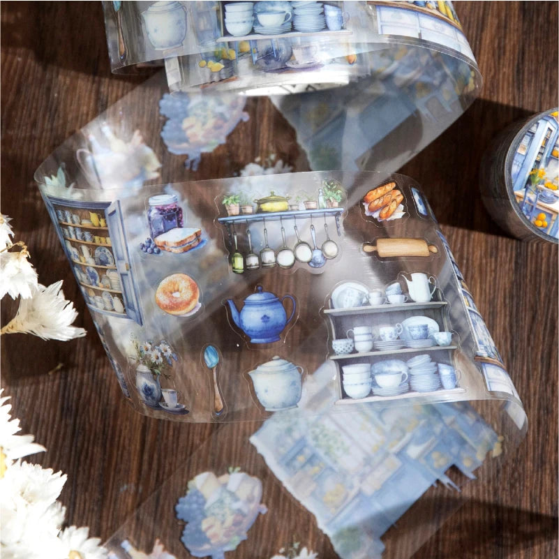 70mm*2m/Roll Cartoon Girl PET Tape Scrapbooking Supplies Journal Stickers Aesthetic Decorative Handbook Stationery Masking Tapes Qme