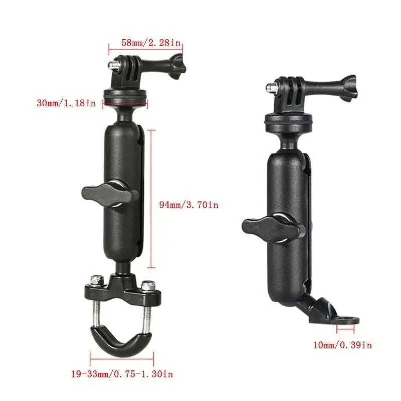 Motorcycle 360-Degree Camera Holder Versatile Mounting Bracket Steady Qme
