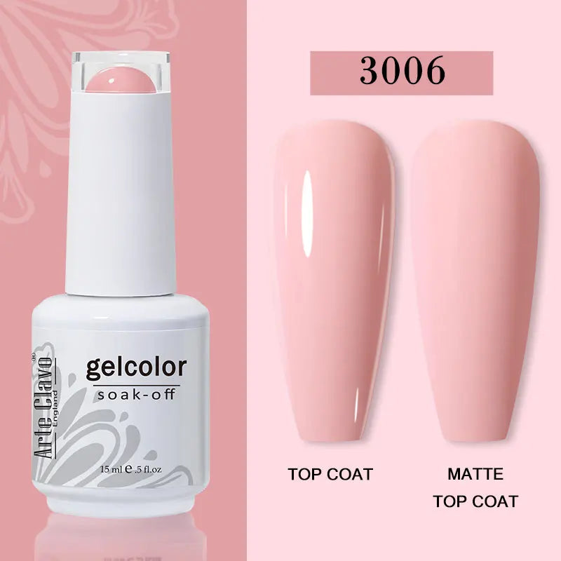 Arte Clavo 44 Colors Jelly Nude Gel Nail Polish Semi Transparent
