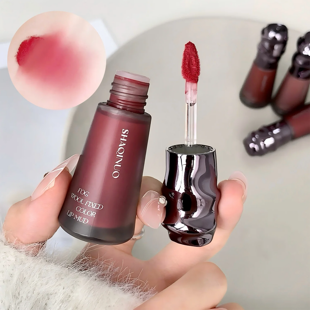 SHAQINUO Matte Velvet Autum&winter Lip Mud Cream Clay Long-lasting Qme