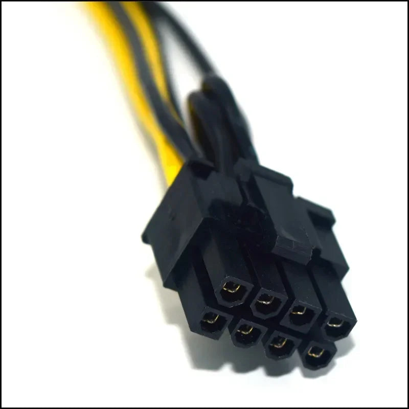 High Quality 6 Pin To 8 Pin (6 + 2) PCI-E GPU Power Cable 50cm For Graphics Cards Mijnbouw Hp Server Breakout Board Qme