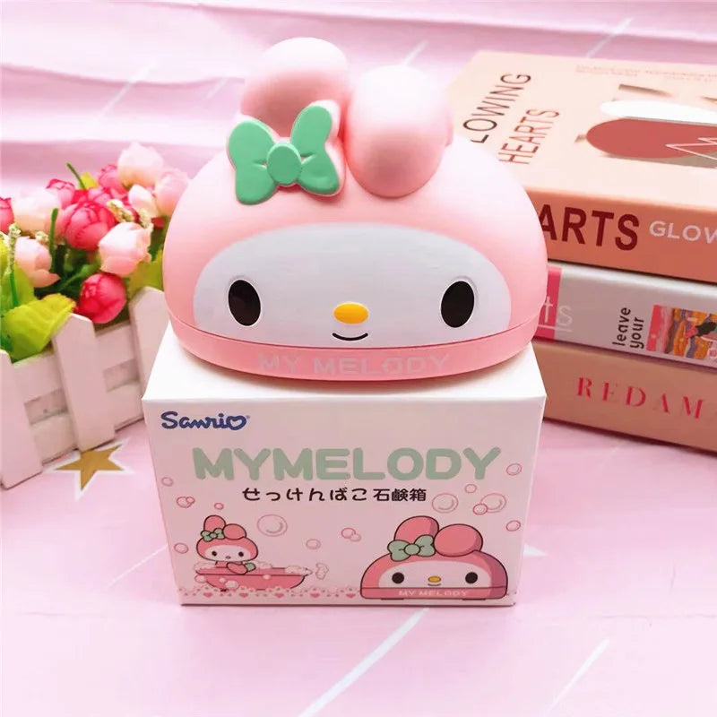Cute Clowee-themed Soap Dish Storage Box Household Bathroom Drainable Qme 2