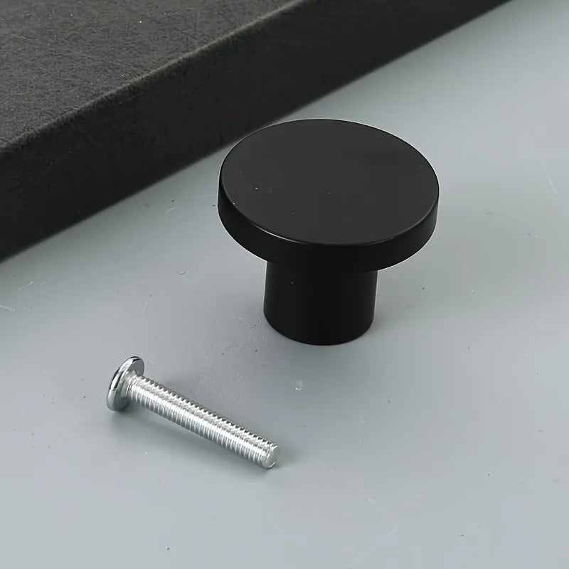 6PCS Metal Circular Cabinet Handles - Suitable for Kitchen, Bathroom, Dressing Table, Bedroom Wardrobe, and Foyer Storage Cabi Qme