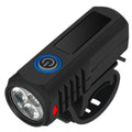 Super Bright Bicycle 3 LED Light USB Type-C Rechargeable Outdoor Waterproof Portable Bicycle Flashligh Mountain Bicycle Lamp Qme Black < 1000 Mah