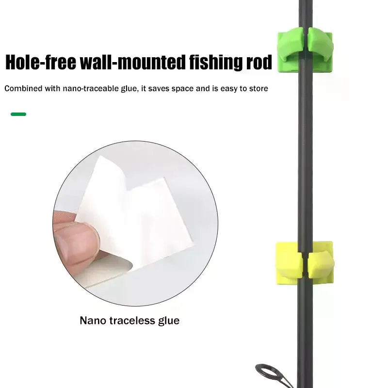 1 Portable Silicone Fishing Rod Holder Various Pole Fastener Binding Qme