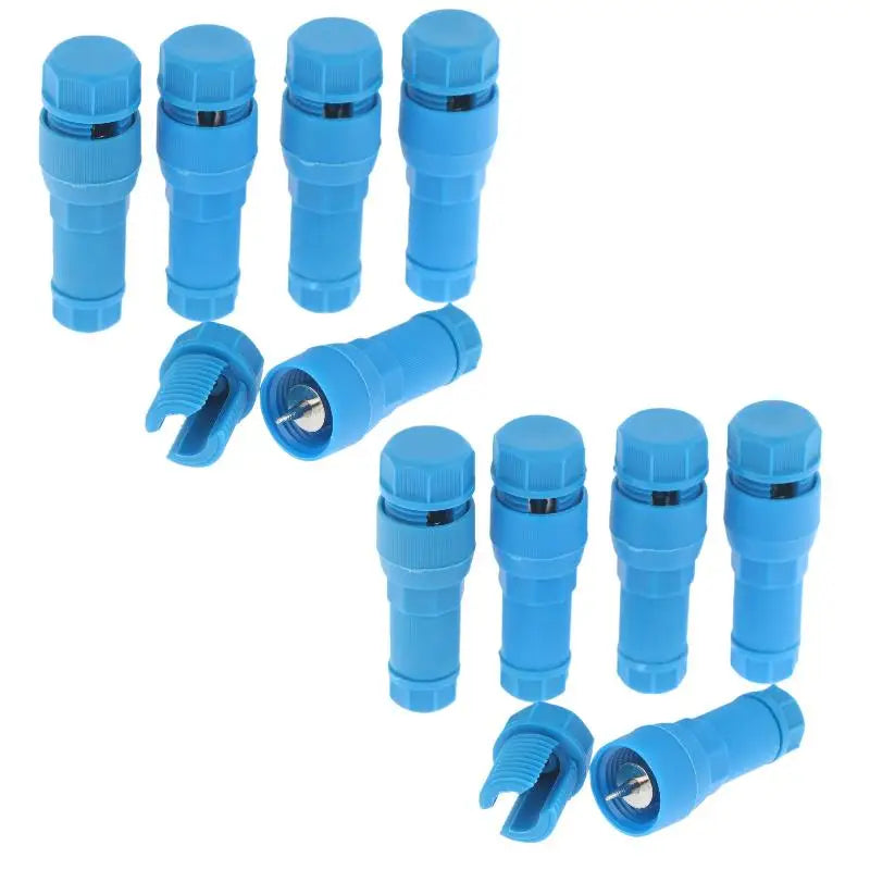 5/10Pcs T-shaped Gauge Wire Connectors For Landscape Lighting Low Voltage Waterproof Replacement Landscape Light Cable Connector Qme Blue 10pcs