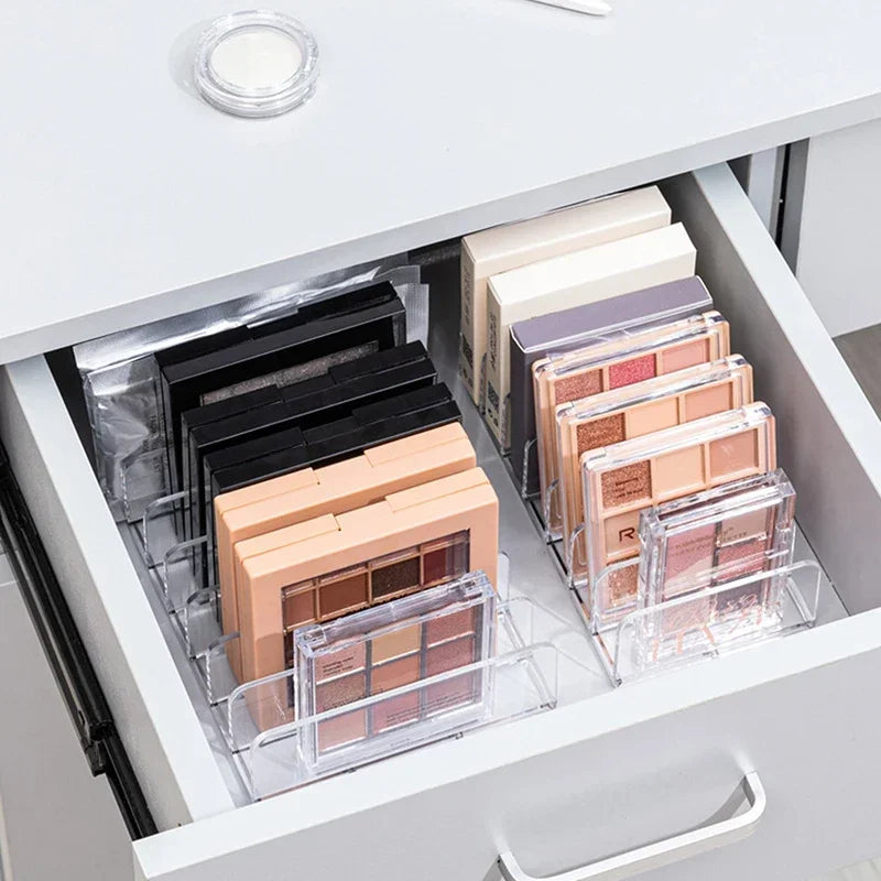 Clear Acrylic Eyeshadow Organizer Desktop Makeup Storage Rack Qme