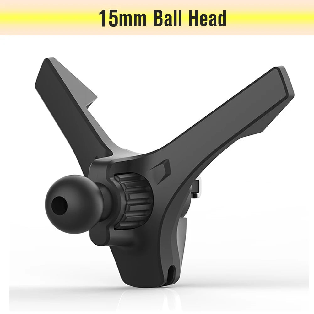 Upgrade Car Phone Holder Clips 17mm Ball Head Car Air Vent Clip Mount Car Air Outlet Hook Clamp for Magnet Mobile Phone Stand Qme 15mm Ball Head