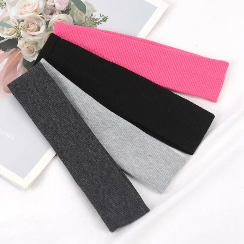 Simple Sports Headbands Women Cute Wash Face Make-up Fitness Running Qme A1