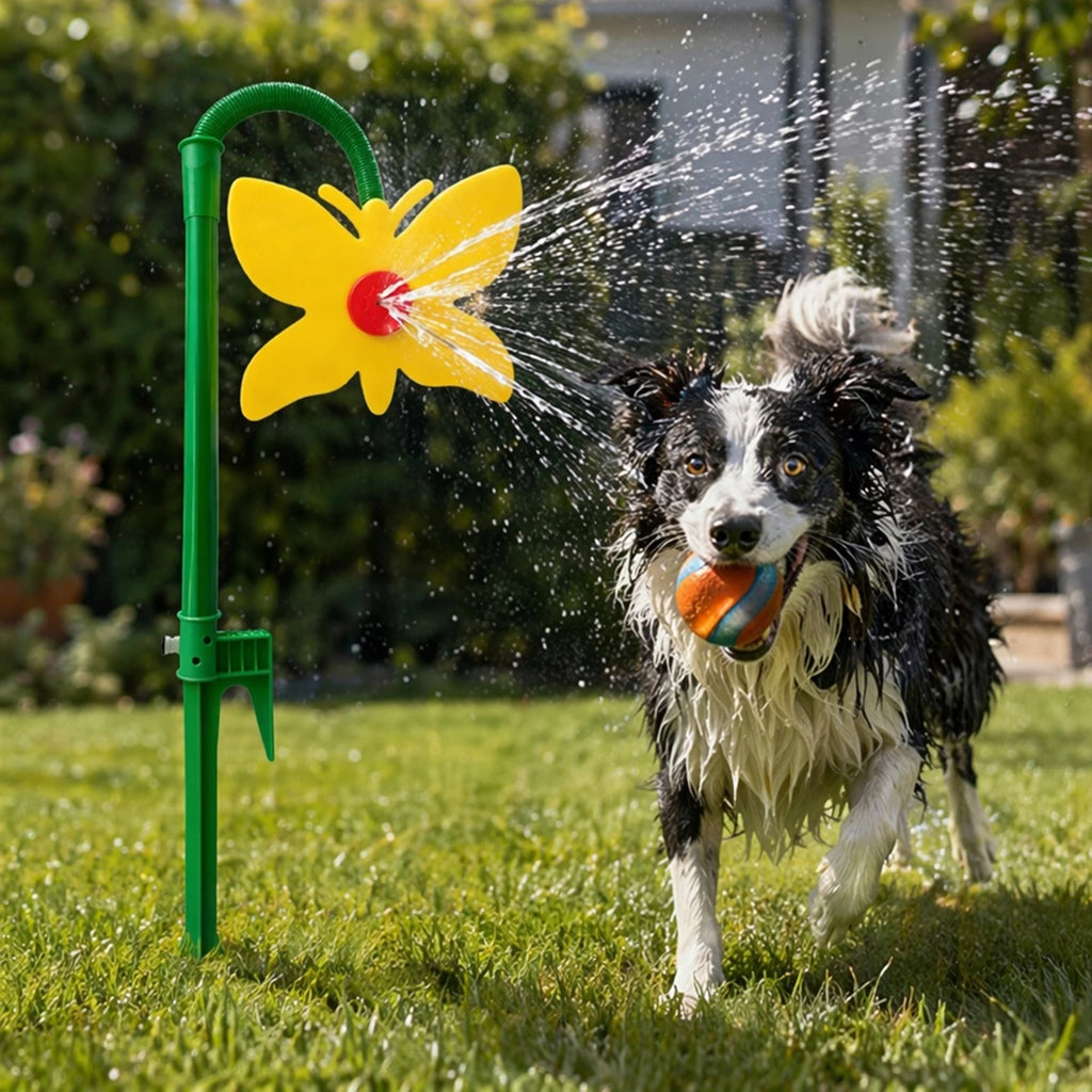 Butterfly Lawn Irrigation Sprinkler 360 Degree Rotating Butterfly Sprinkler Funny for Outdoor Summer Yard Watering Playing Qme