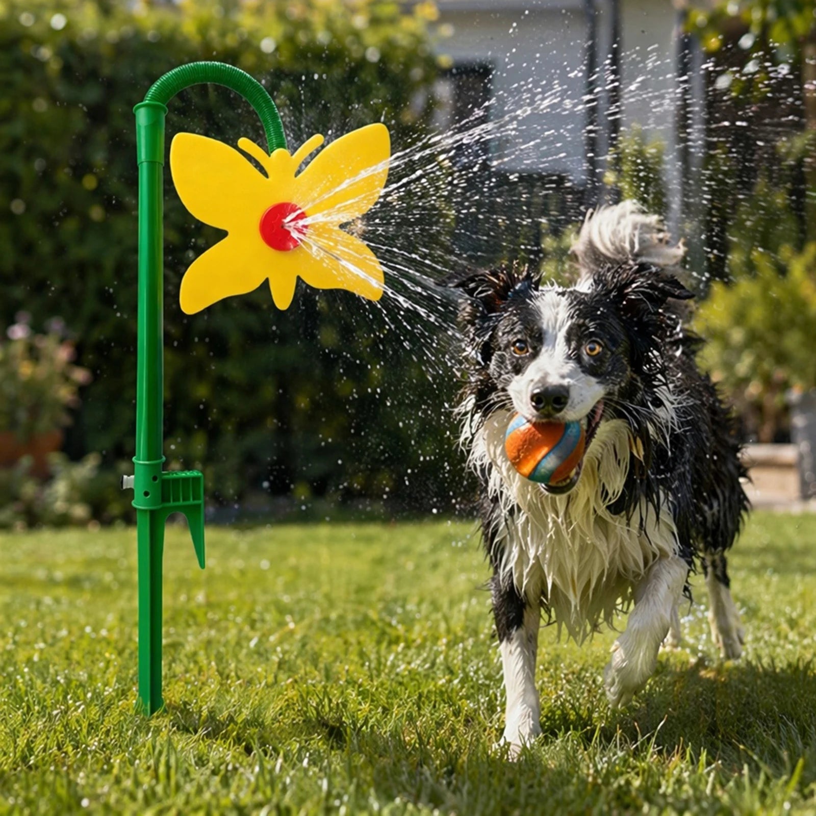 Butterfly Lawn Irrigation Sprinkler 360 Degree Rotating Butterfly Sprinkler Funny for Outdoor Summer Yard Watering Playing Qme