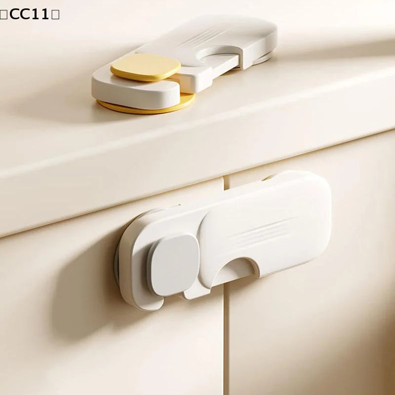 Baby Anti-pinch Hand Cabinet Door Buckle Home Refrigerator Lock Qme