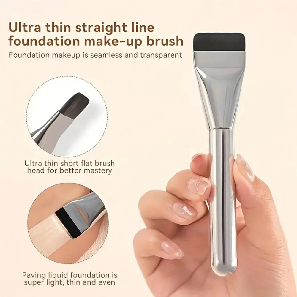 Foundation Brush Korean Makeup Brush Ultra-Thin One-Line Mask Brush Primer Concealer Blending Foundation Cream Makeup Brushes Qme