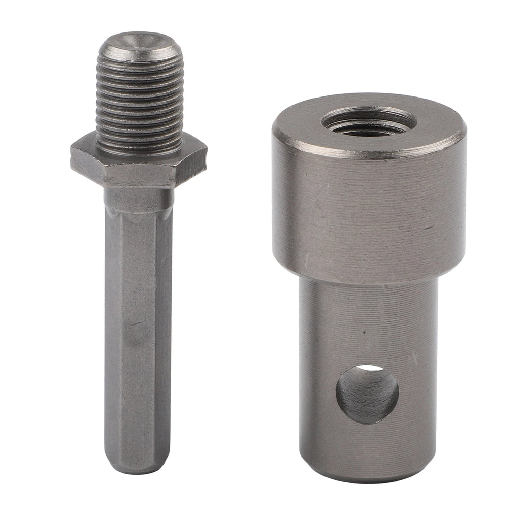 1*Round Handle Earth Auger Adapter Tool 4 Interface Types For Impact Wrench Hammer Machine Garden Auger Drill Connector Qme